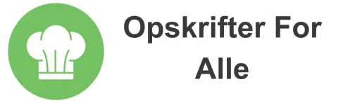 Logo for madbloggen Opskrifter For Alle med et grønt kokkehat-ikon.
