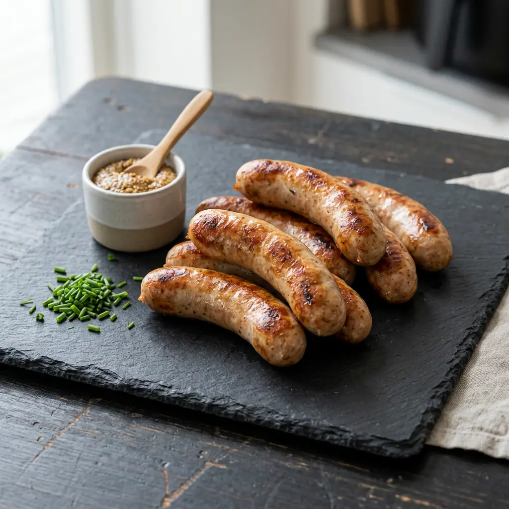 Foto af Grillpølser i airfryer med færdigtilberedt kød