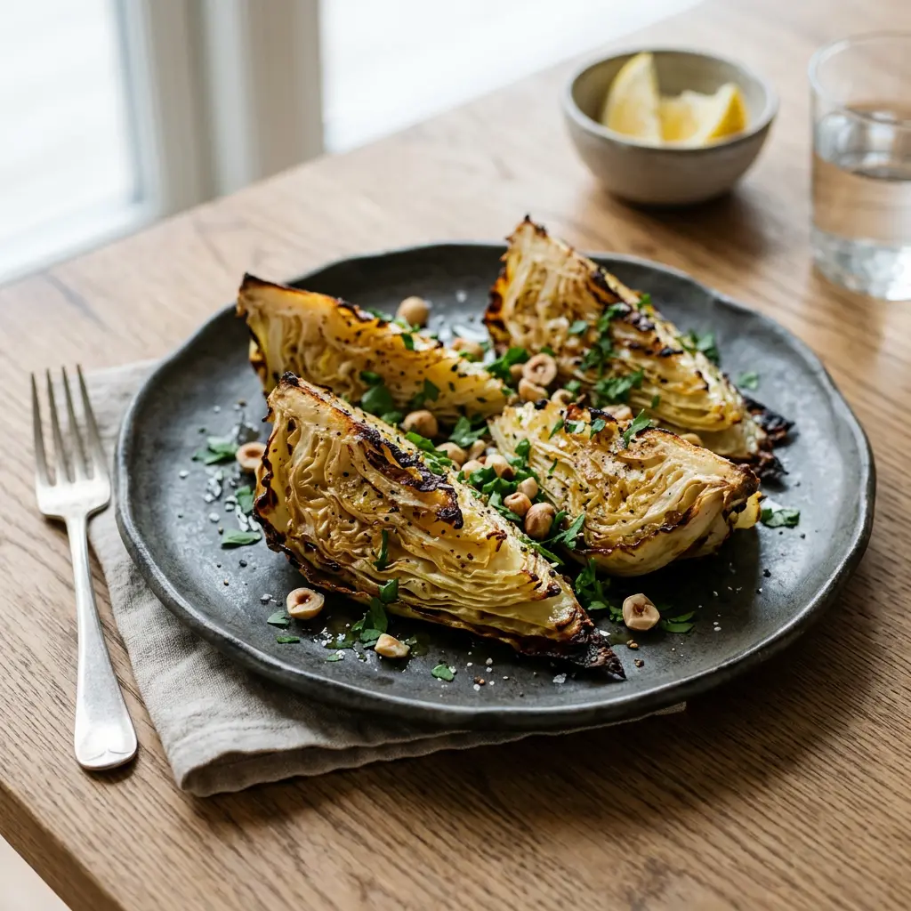 Foto af Spidskål i airfryer med grøntsager tilberedt i airfryer
